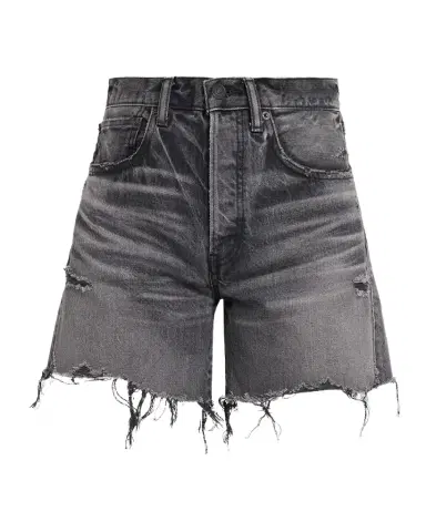 Moussy Vintage Shirley Distressed Denim Shorts | Thumbnail 1