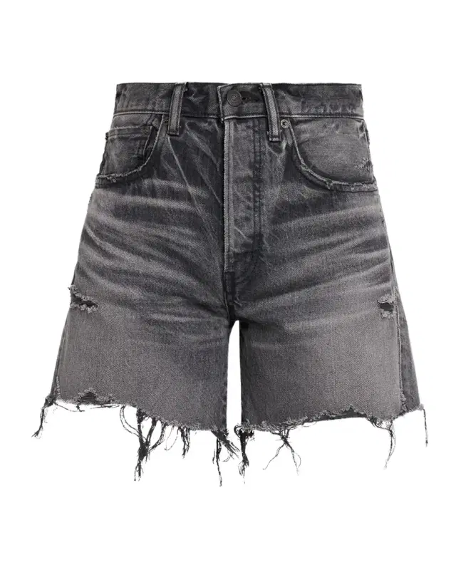 MOUSSY VINTAGE Shirley Distressed Denim Shorts