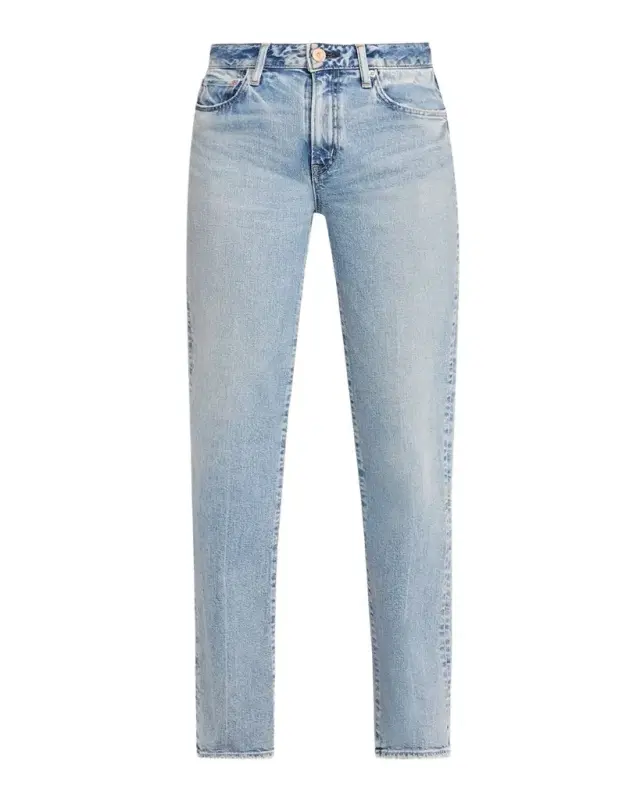 MOUSSY VINTAGE Kingston Tailored Straight Mid-Rise Jeans