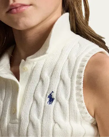 Polo Ralph Lauren Little Girl's & Girl's Cotton Polo Sweater & Faux-Wrap Skirt | Thumbnail 5