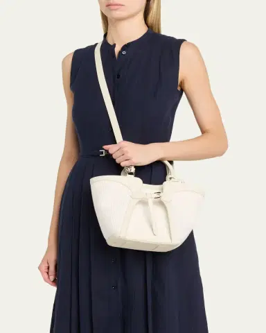 Ralph Lauren Collection The Ralph Calfskin-Trim Raffia Mini Tote | Thumbnail 2 Ralph Lauren Collection The Ralph Calfskin-Trim Raffia Mini Tote | Thumbnail 2