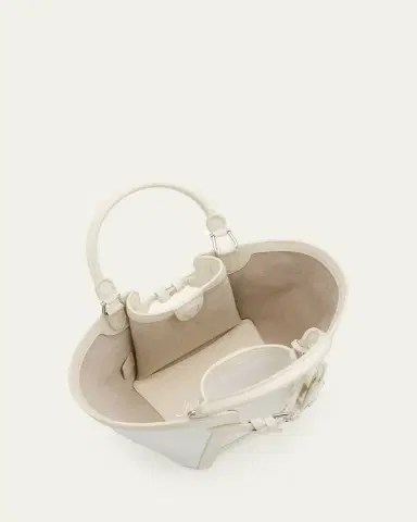 Ralph Lauren Collection The Ralph Calfskin-Trim Raffia Mini Tote | Thumbnail 4 Ralph Lauren Collection The Ralph Calfskin-Trim Raffia Mini Tote | Thumbnail 4