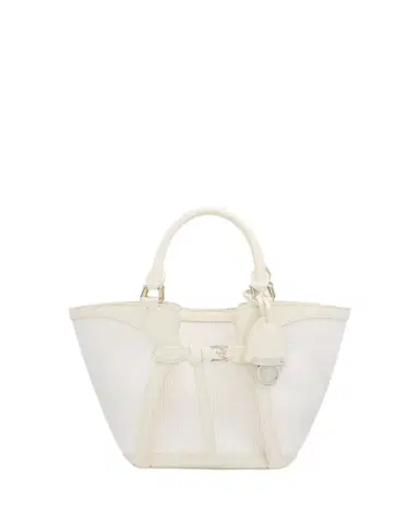 Ralph Lauren Collection The Ralph Calfskin-Trim Raffia Mini Tote | Thumbnail 1 Ralph Lauren Collection The Ralph Calfskin-Trim Raffia Mini Tote | Thumbnail 1