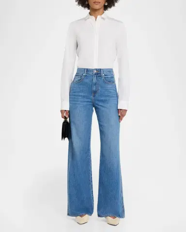 Veronica Beard Taylor Wide-Leg Jeans | Thumbnail 2