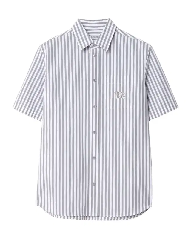 Men 's Robert Pinstripe Cotton EKD Pocket Short-Sleeve Shirt