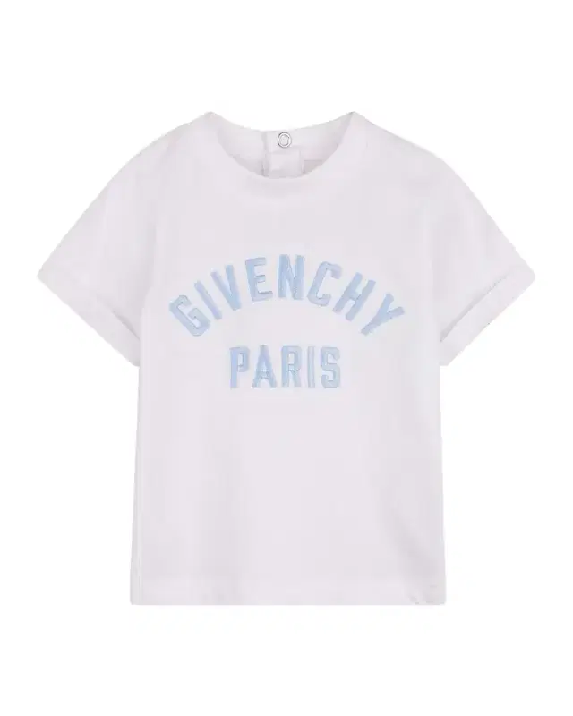 Boy's Crewneck Logo-Embroidered Cotton Tee, Size -3