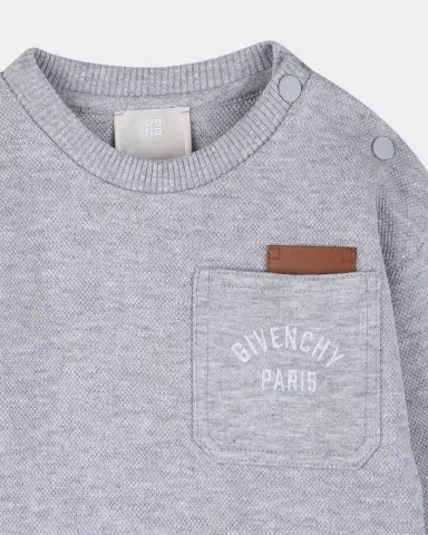 Givenchy Kid 's Logo Pique Sweater & Sweats Set, Size 12M-18M | Thumbnail 7