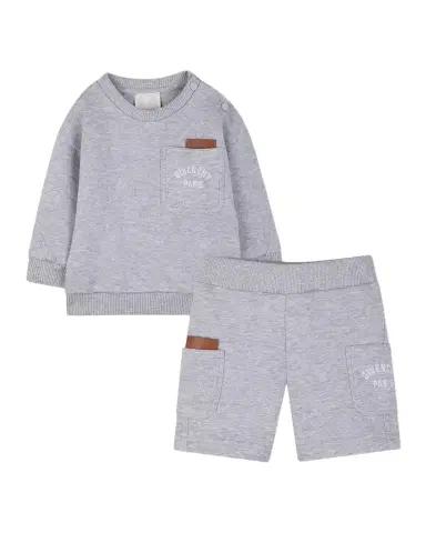 Givenchy Kid 's Logo Pique Sweater & Sweats Set, Size 12M-18M | Thumbnail 1