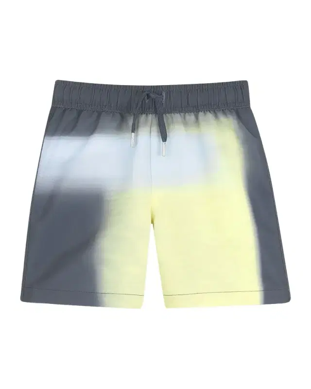 Boy 's Faded Colorblock-Print Swim Shorts, Size 8-14