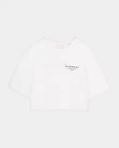 Givenchy Girl 's Crewneck Logo-Print Cotton T-Shirt, Size 4-6 | Thumbnail 1