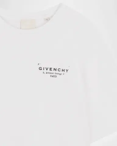 Givenchy Girl 's Crewneck Logo-Print Cotton T-Shirt, Size 8- | Thumbnail 3