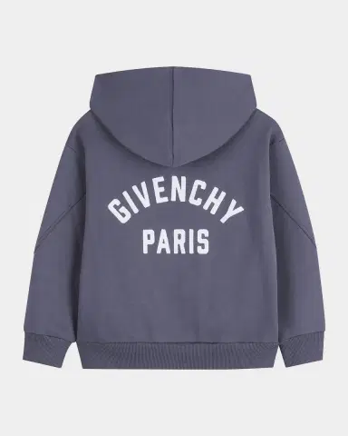 Givenchy Boy 's Stretch Cotton Logo Hoodie, Size 8- | Thumbnail 2
