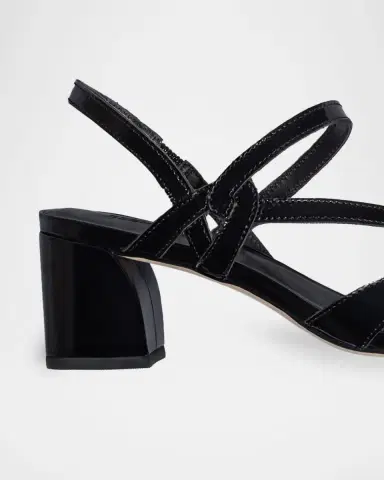Bernardo Gyoda Leather Block-Heel Sandals | Thumbnail 2 Bernardo Gyoda Leather Block-Heel Sandals | Thumbnail 2