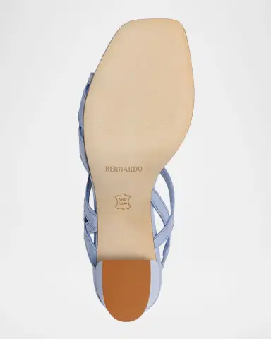 Bernardo Gyoda Leather Block-Heel Sandals | Thumbnail 10 Bernardo Gyoda Leather Block-Heel Sandals | Thumbnail 10