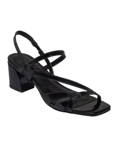 Bernardo Gyoda Leather Block-Heel Sandals | Thumbnail 1 Bernardo Gyoda Leather Block-Heel Sandals | Thumbnail 1