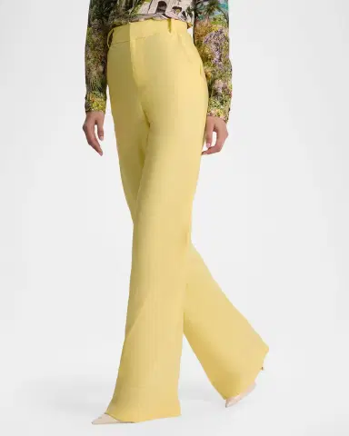 ALICE + OLIVIA Lula Linen-Blend Flare Pants | Thumbnail 6 ALICE + OLIVIA Lula Linen-Blend Flare Pants | Thumbnail 6