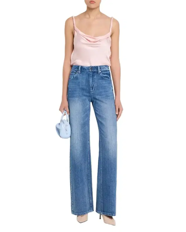 Monique Twist Strap Cowl-Neck Blouse