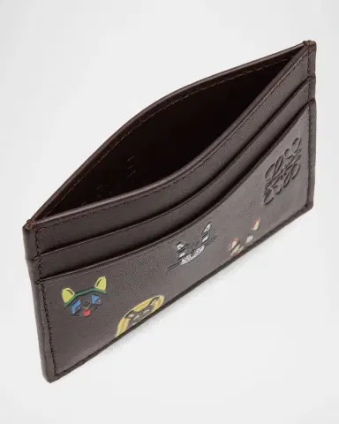 LOEWE x Louis Wain Men's Leather Card Holder | Thumbnail 3 LOEWE x Louis Wain Men's Leather Card Holder | Thumbnail 3