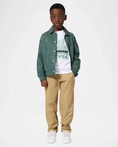 BOSS Boy's Graphic-Print Cotton Jersey Tee, Size 4T | Thumbnail 4