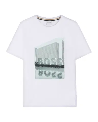 BOSS Boy's Graphic-Print Cotton Jersey Tee, Size 4T | Thumbnail 1