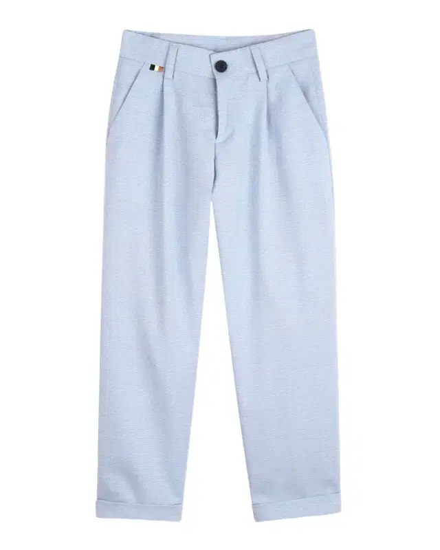 Boy 's Houndstooth Stretch Trousers, Size 8-