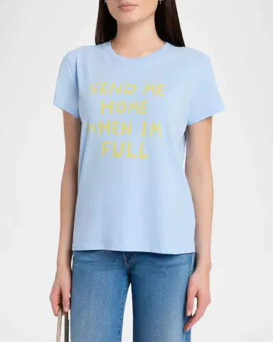 MOTHER Goodie Goodie Short-Sleeve Boxy Cotton Tee | Thumbnail 3