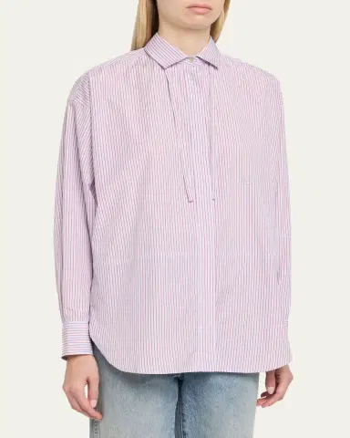 RÙADH The Dune Striped Cotton Button-Down Shirt | Thumbnail 4