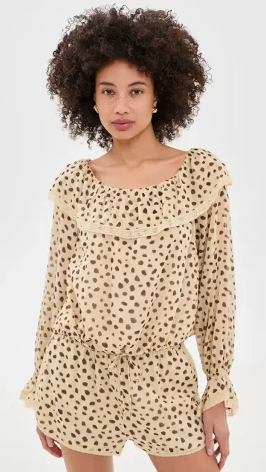 Posse Priscilla ilk Blouse Cheetah | Thumbnail 2 Posse Priscilla ilk Blouse Cheetah | Thumbnail 2