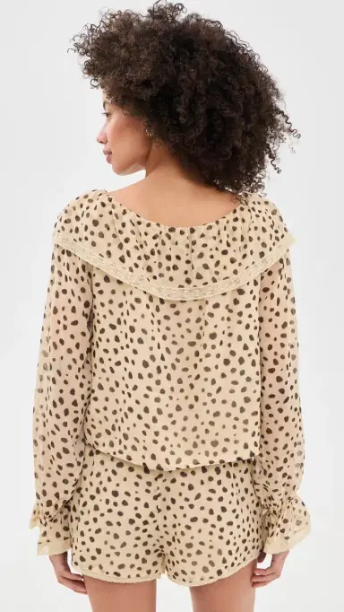 Posse Priscilla ilk Blouse Cheetah | Thumbnail 3 Posse Priscilla ilk Blouse Cheetah | Thumbnail 3