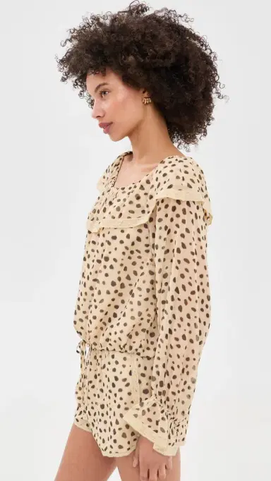 Posse Priscilla ilk Blouse Cheetah | Thumbnail 4 Posse Priscilla ilk Blouse Cheetah | Thumbnail 4