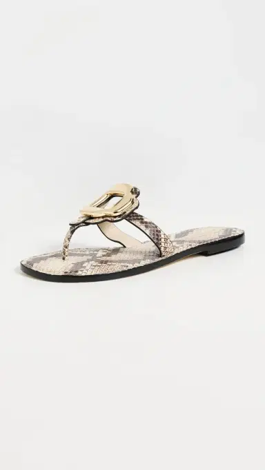 Larroudé Margherita Sandals Neutral Snake 6 | Thumbnail 2