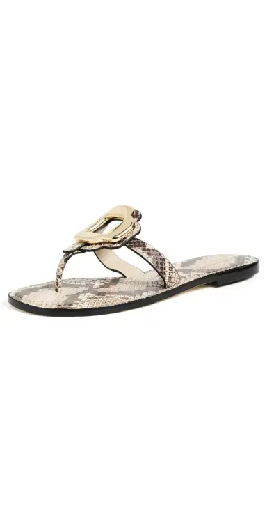 Larroudé Margherita Sandals Neutral Snake 6 | Thumbnail 1