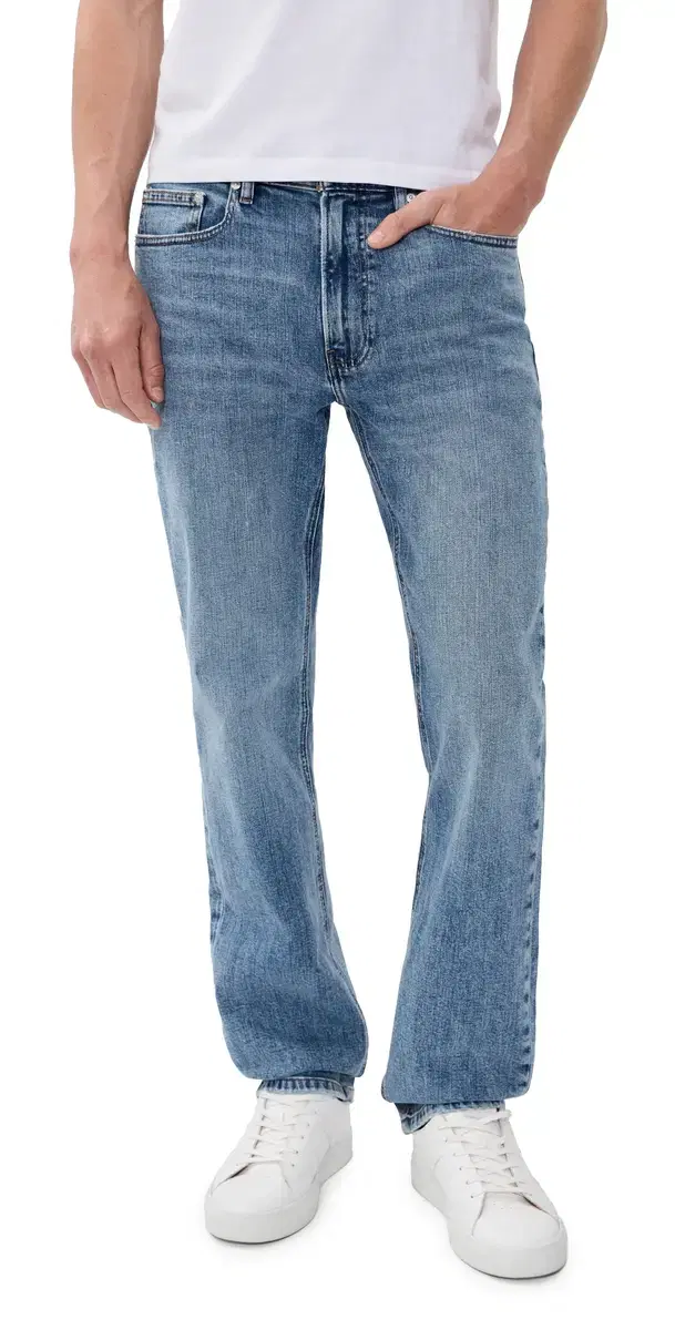FRAME Modern Straight Jeans Crosswalk