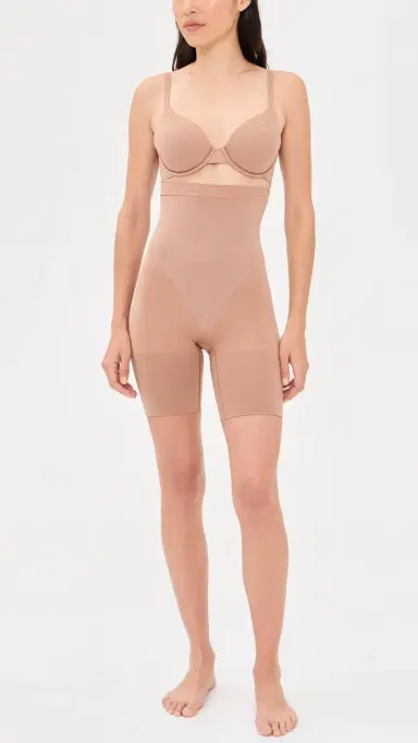 SPANX panxculpt GoFigure Mid Thigh Shorts Cinnamon | Thumbnail 5