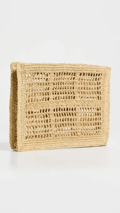 Tory Burch Ella Hand-Crocheted Pouch Natural | Thumbnail 4 Tory Burch Ella Hand-Crocheted Pouch Natural | Thumbnail 4