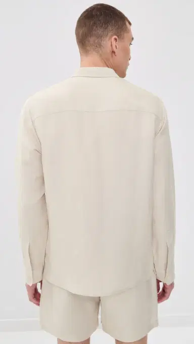 AUTO-REPLY Andrew Linen Shirt Sand | Thumbnail 3 AUTO-REPLY Andrew Linen Shirt Sand | Thumbnail 3