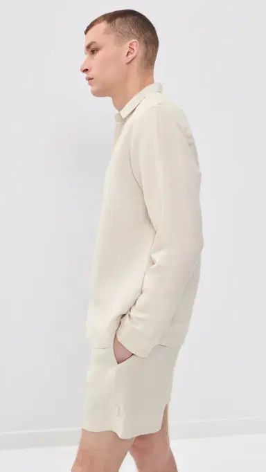 AUTO-REPLY Andrew Linen Shirt Sand | Thumbnail 4 AUTO-REPLY Andrew Linen Shirt Sand | Thumbnail 4