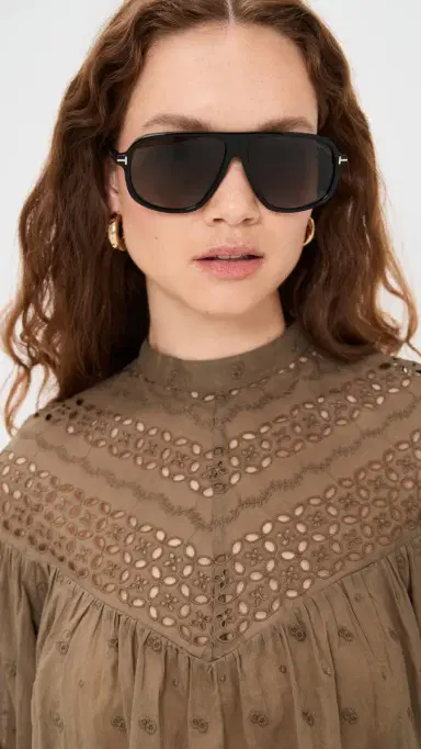 Tom Ford Guillaume Sunglasses Shiny Black/Gradient Smoke One Size | Thumbnail 3 Tom Ford Guillaume Sunglasses Shiny Black/Gradient Smoke One Size | Thumbnail 3