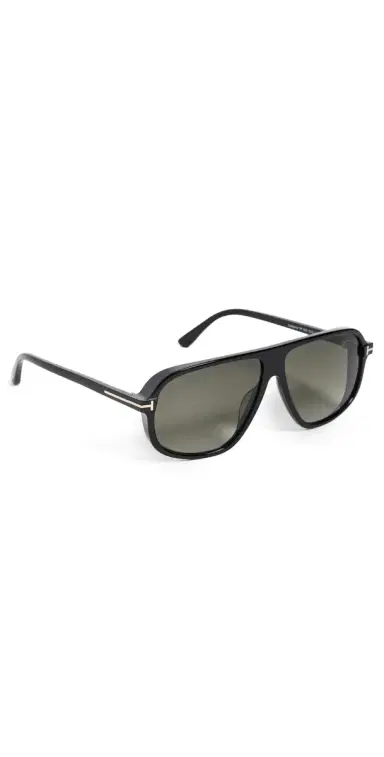 Tom Ford Guillaume Sunglasses Shiny Black/Gradient Smoke One Size | Thumbnail 1 Tom Ford Guillaume Sunglasses Shiny Black/Gradient Smoke One Size | Thumbnail 1