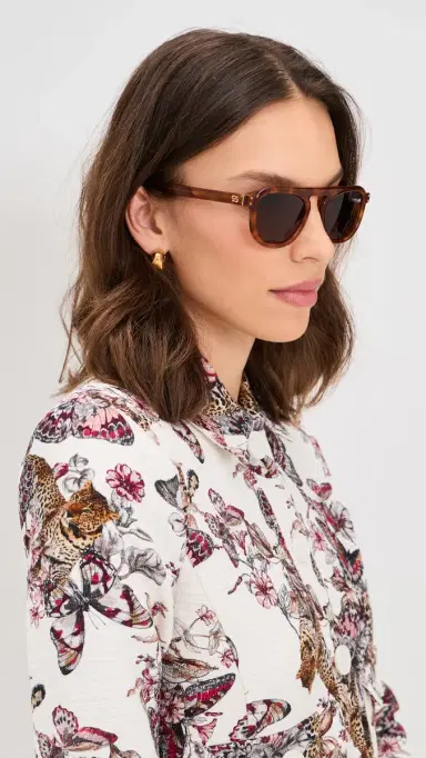 Sardine Stevie Sunglasses Carmelo Glaze One Size | Thumbnail 3