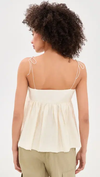 Dunst Flared Bustier Blouse Ivory L | Thumbnail 3