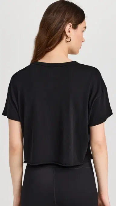 Year of Ours YOS Cropped Tee Black L | Thumbnail 3