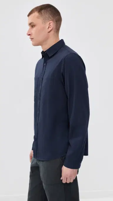 McTavish Original Button Down Shirt Dark Blue L | Thumbnail 4 McTavish Original Button Down Shirt Dark Blue L | Thumbnail 4