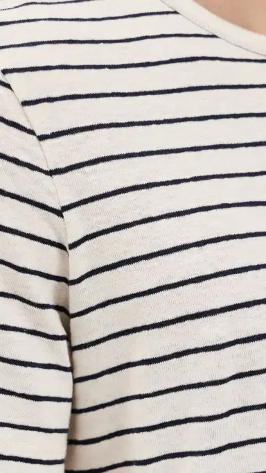 Onia Stretch Linen Tee Midnight/Egret | Thumbnail 6 Onia Stretch Linen Tee Midnight/Egret | Thumbnail 6