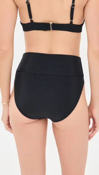 Beach Riot Highway Full Bikini Bottoms Black | Thumbnail 3