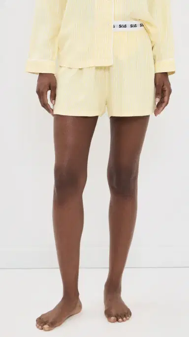 Stripe & Stare Pajama Shorts | Thumbnail 2