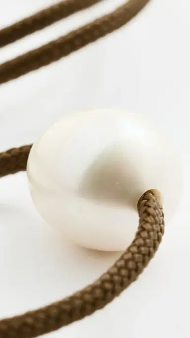 Zoë Chicco Baroque Pearl Paracord Necklace 14k Yellow Gold One Size | Thumbnail 5