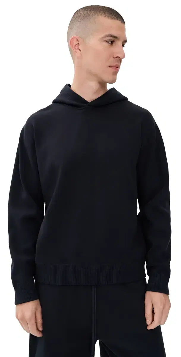 Theory Relaxed Hoodie in Fine Bilen Dark Eclipse