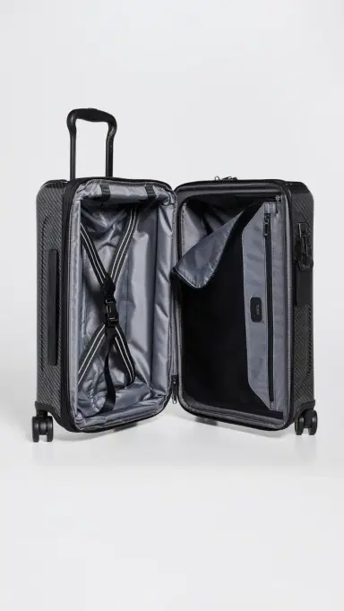 TUMI International Front Pocket Expandable 4 Wheeled Carry-On Black/Graphite One Size | Thumbnail 6
