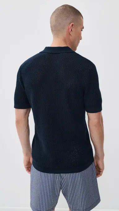 Rhone Coastal Johnny Collar Polo True Navy L | Thumbnail 3